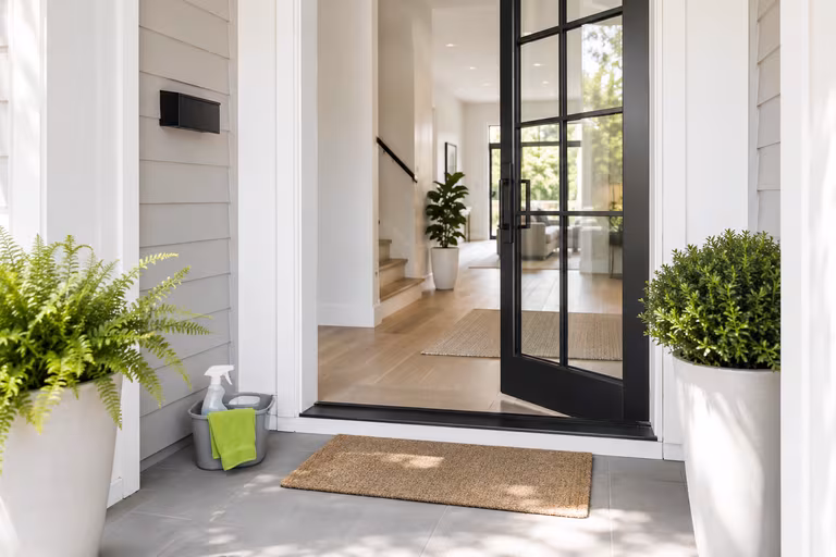 Clean, ready home entryway